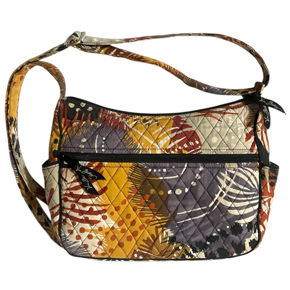 Vera Bradley Painted Feathers Quilted Shoulder or Crossbody Bag Adjustable Strap